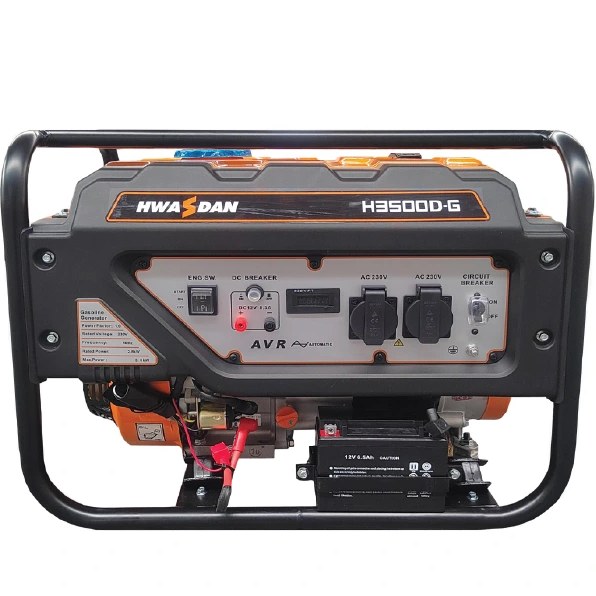 موتور برق بنزینی هواسدان 3 کیلووات مدل H3500D-G تک فاز